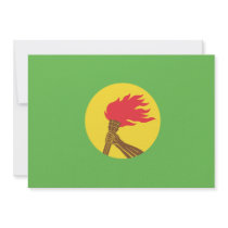 Zaire Flag Custom Invitation