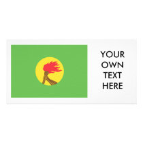 Zaire Flag Custom Photo Card