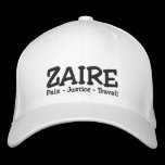 ZAIRE HAT EMBROIDERED BASEBALL CAPS