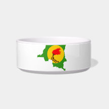 ZAIREAN MAP CAT FOOD BOWL