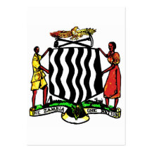 Zambia, Africa, Coat of Arms Business Card Templates