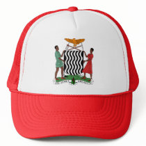 Zambia Coat of Arms detail Trucker Hat