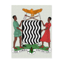 Zambia Coat of Arms detail Post Cards