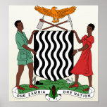 Zambia Coat of Arms detail posters