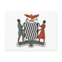 Zambia Coat of Arms Postcard
