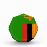 Zambia Flag Acrylic Octagon Award awards