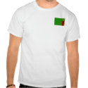 Zambia Flag and Map T-Shirt