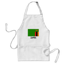 Zambia Flag aprons by flagshirt Zambia Flag aprons