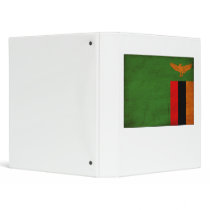 Zambia Flag 3 Ring Binders