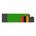 Zambia Flag bumper stickers