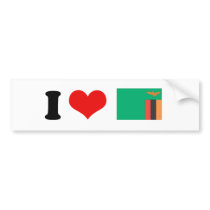 Zambia Flag bumper stickers by flagshirts Zambia Flag bumper stickers