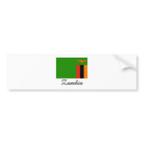 Zambia Flag Design bumper stickers
