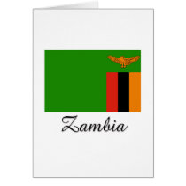 Zambia Flag Design cards