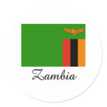 Zambia Flag Design Stickers