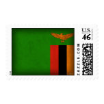 Zambia Flag Distressed Stamps