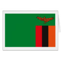 Zambia Flag Greeting Card