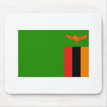 Zambia FLAG International mousepads by flagshirt Zambia FLAG International mousepads