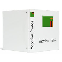 Zambia Flag Jewel Binders