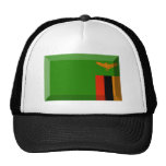 Zambia Flag Jewel Mesh Hats