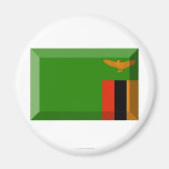 Zambia Flag Jewel Refrigerator Magnet