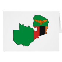Zambia flag map cards by FlagStore Zambia flag map cards