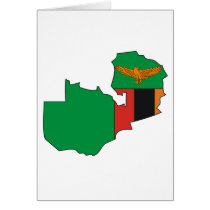 Zambia flag map cards by FlagStore Zambia flag map cards