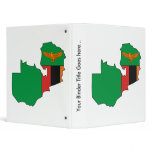 Zambia Flag Map full size binders