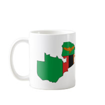 Zambia flag map mugs