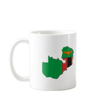 Zambia flag map mugs