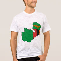 Zambia flag map t-shirts by FlagStore Zambia flag map t-shirts