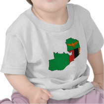 Zambia flag map t-shirts by FlagStore Zambia flag map t-shirts