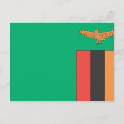 Zambia Flag Postcard by flagshirts. FLAGS OF AFRICA: Africa Flags,