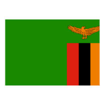 Zambia Flag posters