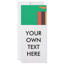 Zambia Flag rack cards by flagshirts Zambia Flag rack cards