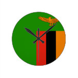 Zambia Flag wall clocks
