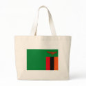 Zambia Flag Tote Bag by FlagTshirts Zambia Flag Tote Bag