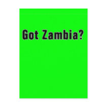 Zambia (Got Zambia) T-Shirt and etc postcards by AFRICANKOKO Zambia (Got Zambia) T-Shirt and etc postcards