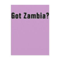 Zambia (Got Zambia) T-Shirt and etc postcards by AFRICANKOKO Zambia (Got Zambia) T-Shirt and etc postcards