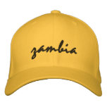 zambia hat embroidered baseball cap
