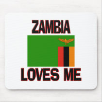 Zambia Loves Me mousepads by flagshirt Zambia Loves Me mousepads