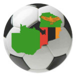 Zambia national team round sticker