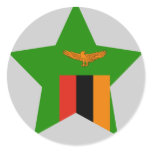 Zambia Star Sticker