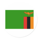 Zambia Round Stickers