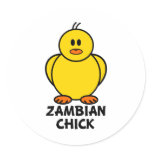 Zambian Chick Stickers