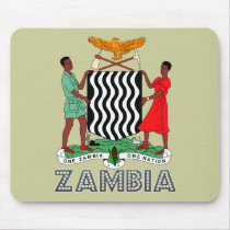 Zambian Emblem mousepads by FlagStore Zambian Emblem mousepads
