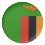 Zambian Flag plates