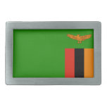 Zambian Flag belt buckles