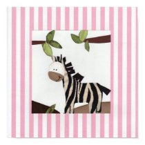 Zaney Zebra Poster