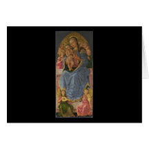 Zanobi Machiavelli The Virgin and Child Greeting Card