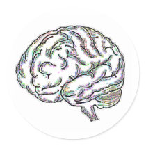Zany Brainy Round Sticker